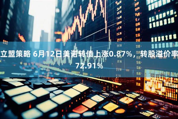 立盟策略 6月12日美诺转债上涨0.87%，转股溢价率72.91%