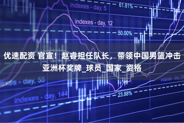 优速配资 官宣！赵睿担任队长，带领中国男篮冲击亚洲杯奖牌_球员_国家_资格