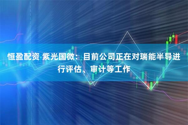 恒盈配资 紫光国微：目前公司正在对瑞能半导进行评估、审计等工作